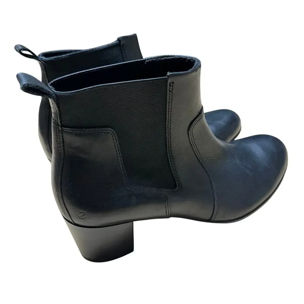 Ecco Shape 35 Sartorelle Chelsea Boot Black Women's Size 6.5 New Without Box - Picture 3 of 11